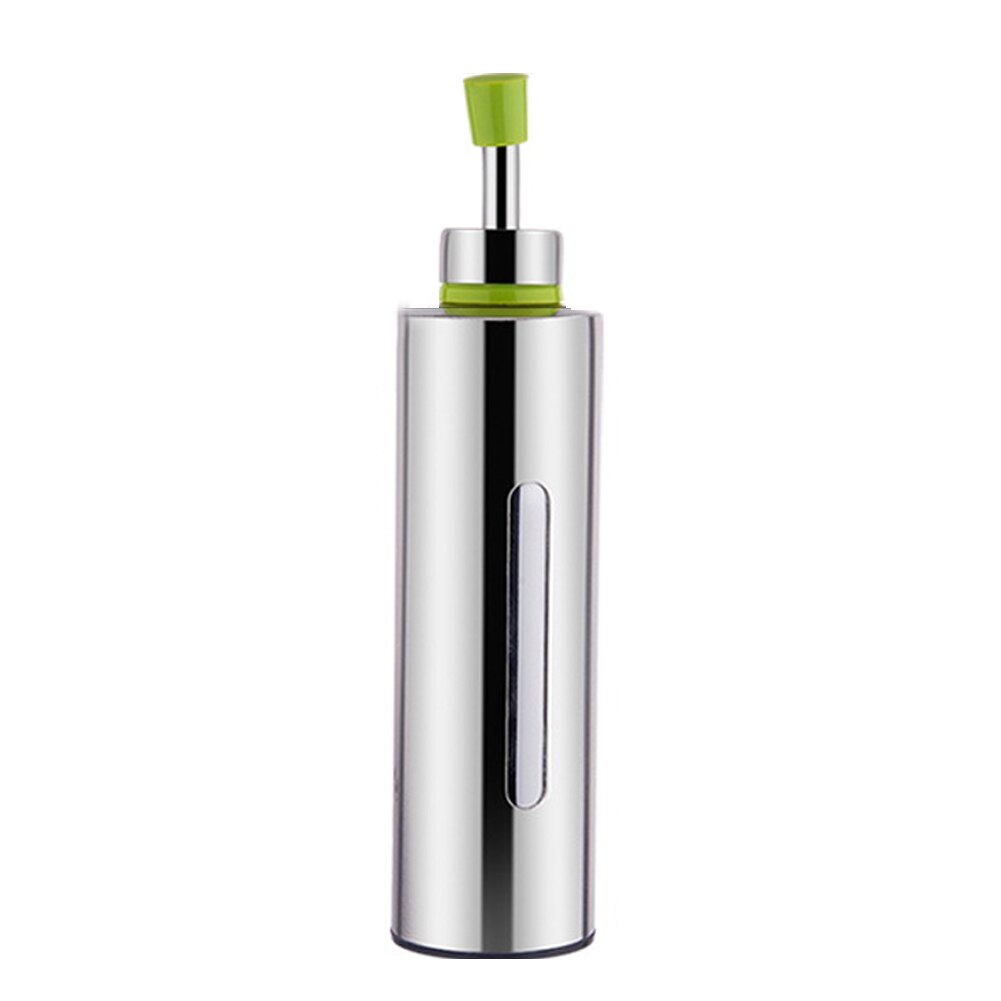 Tools Round Shape Container Oil Leakproof Visual Bottle Stainless Steel Eco-friendly All Purpose With Cover Home