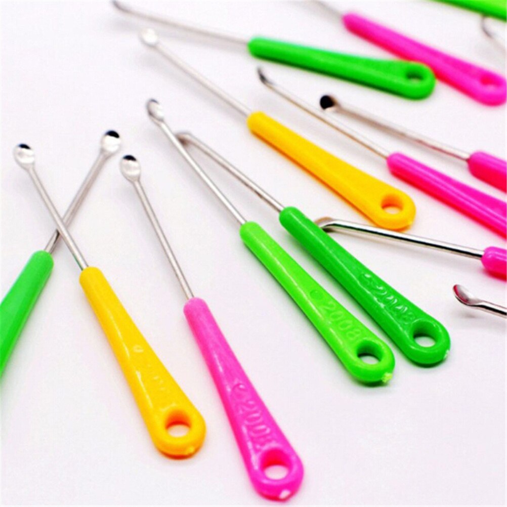 20pcs/set Ear Care Spoon Tool EarPick Ear Wax Pickers Metal Ear Picks Wax Removal Curette Remover Cleaner Facial Beauty Tools