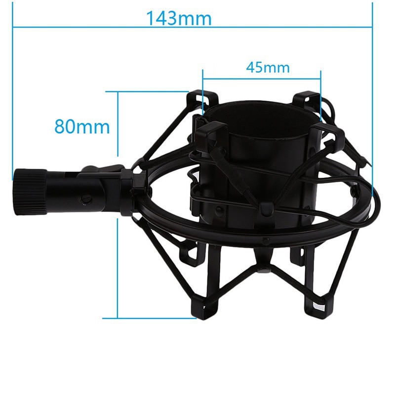 Microfoon Metalen Shock Mount Clip Shockproof Studio Suspension Mic Standhouder Shockmount Voor Broadcast Computer BM 700 800