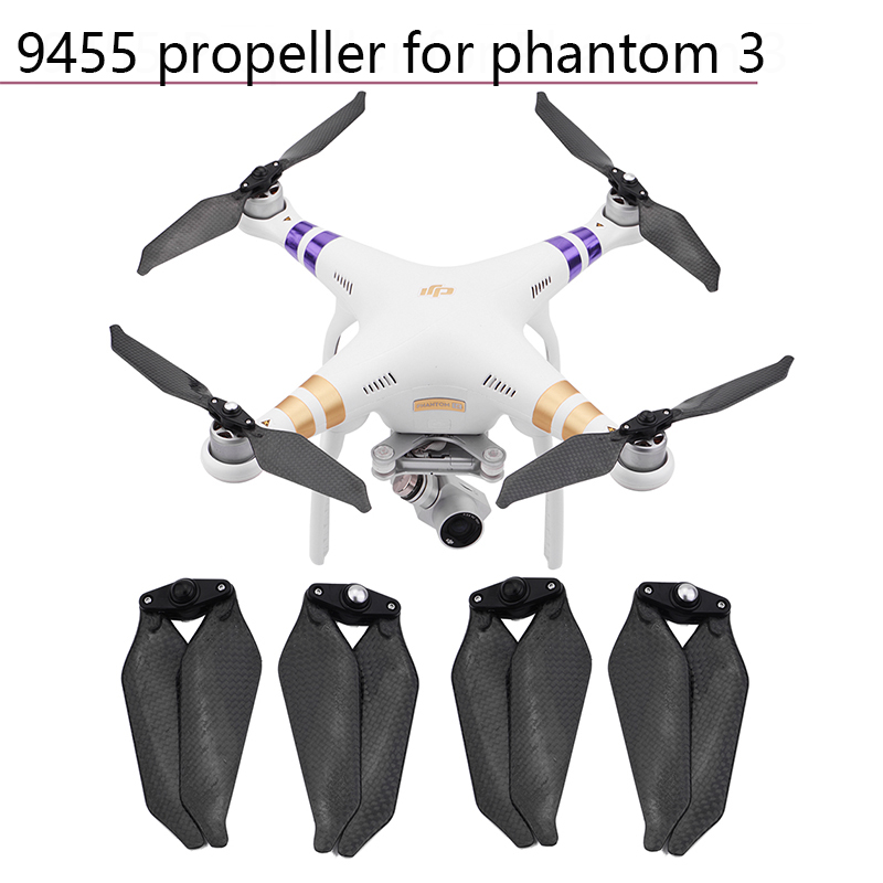 4Pcs Props Vouwen Propeller Voor Dji Phantom 3 Phantom 2 Ruisonderdrukking Blades 9455 Drone Accessoires Vervanging