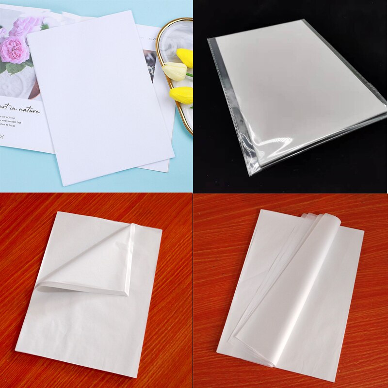 100/200/500pcs 21x30cm A4 DIY Handmade Translucent Wine Wrapping Papers Packaging Tissue Papers For Clothing Shirt Shoes