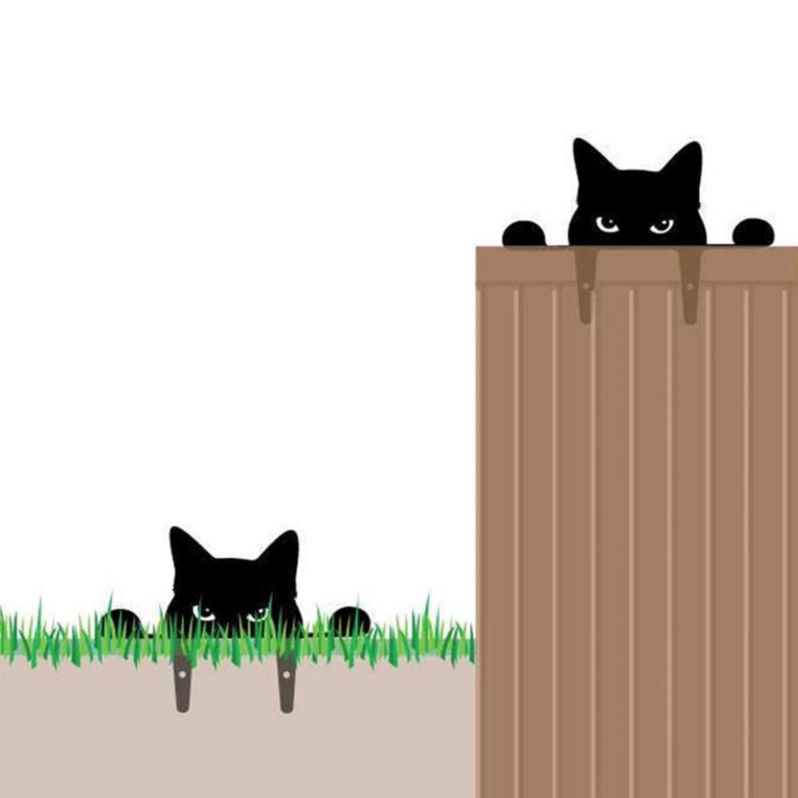 Trädgård djur katt staket tittare post topper gård konst hängare skulptur fönster staty dekor