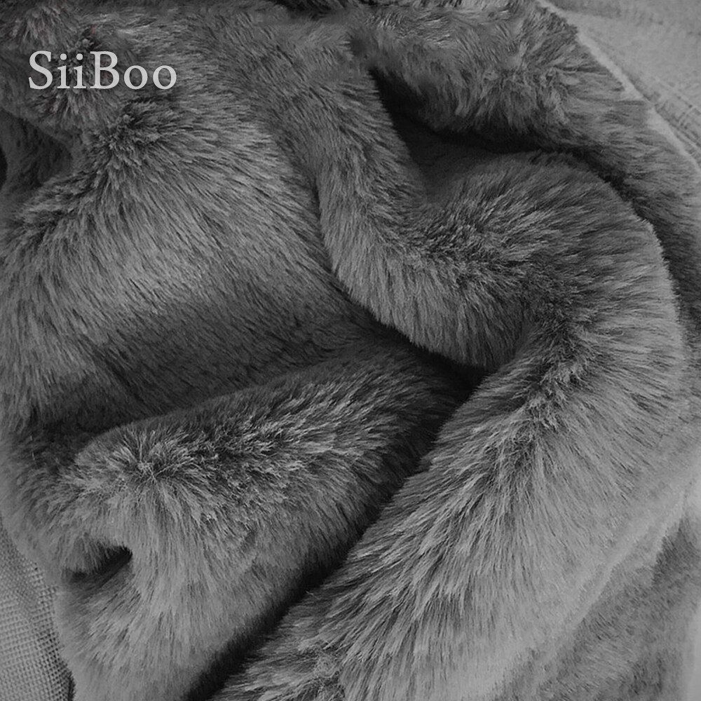 Di alta qualità 1cm peluche della pelliccia del faux tessuto per il cappotto di inverno del coniglio del faux dei capelli del tessuto del panno per il FAI DA TE il trasporto libero 160*50cm 1 pezzo SP3931