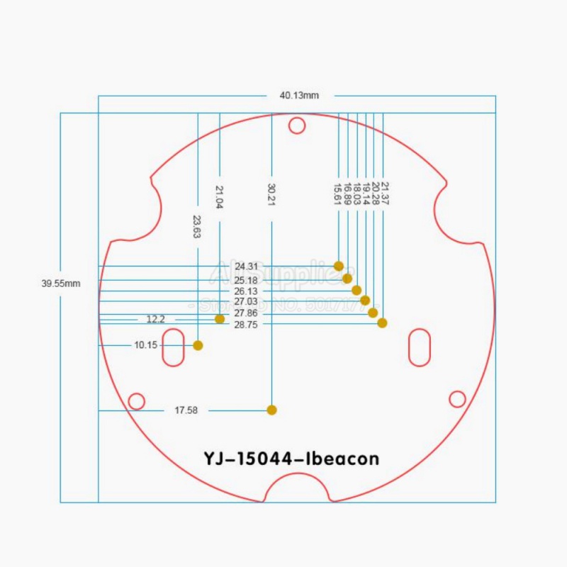 Bluetooth-modul nrf 51822 beacon ble 4.2 4.0 innendørs posisjonering vanntett lang rekkevidde programmerbar sporingsenhet for ibeacon med batteri
