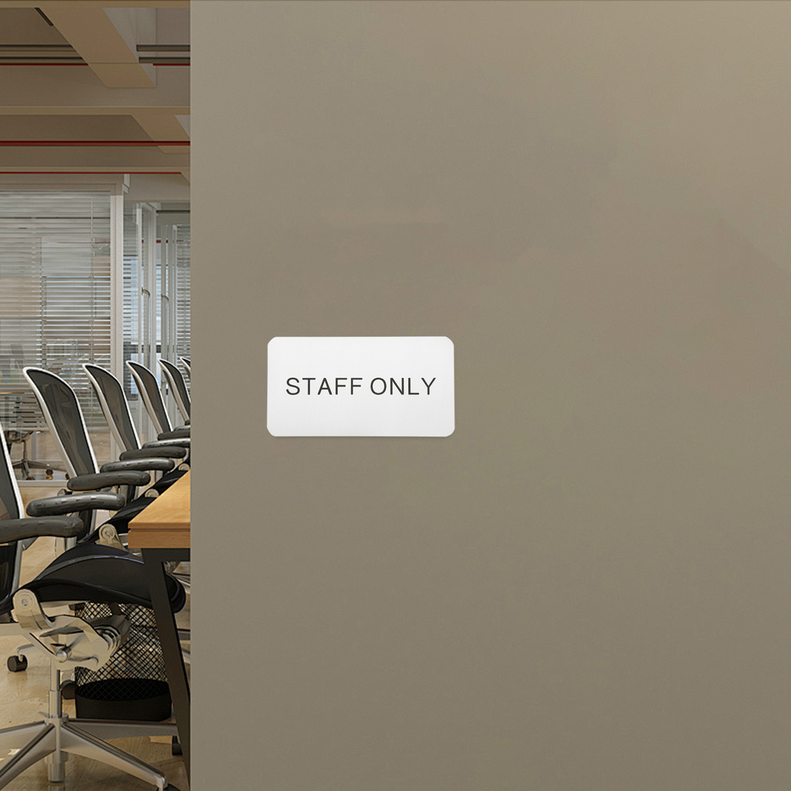Staff Only Plate Wall Mount Door and Wall Sign Restaurants Staff Only Door Sign Staff Only Door Sign Office Door Sign