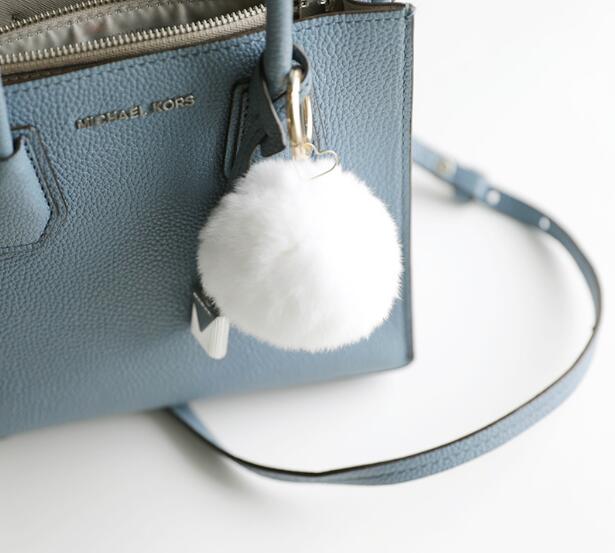 20 Stuks Faux Fur 8Cm/3.15Inch Pluizige Pom Pom Bal Met Elastische Lus Sleutelhanger Accessoires