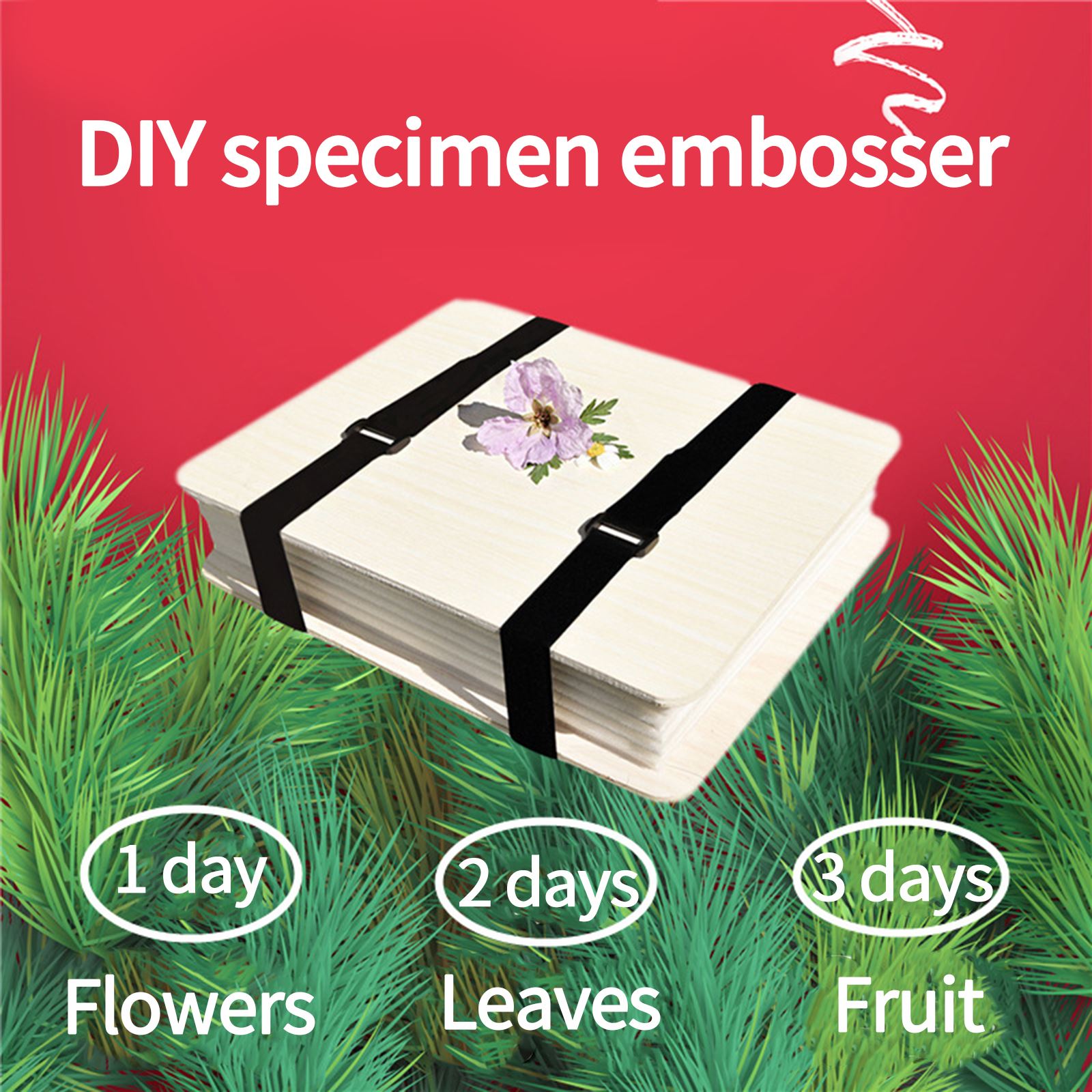 Bloem Druk Kit Diy Bloem Druk Supply Bloem Druk Board Houten Plant Druk Tool Bloem Drogen Set Specimen Maken tool