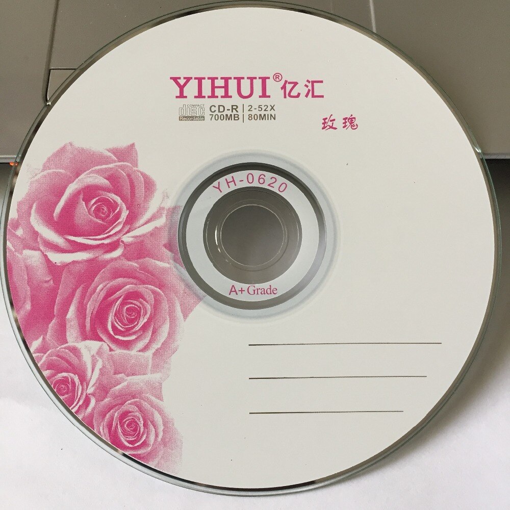 Yihui – 50 disques vierges de A, 700 mo, imprimé Rose, , CD-R