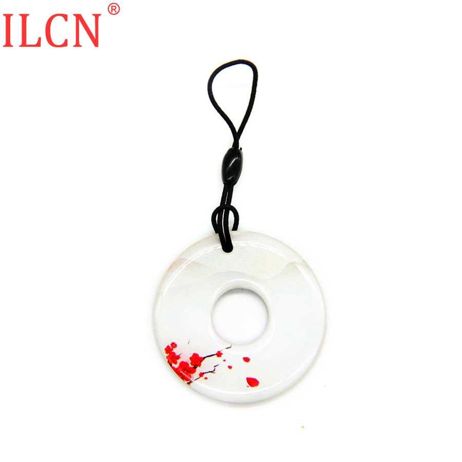 125khz ID Readable Circular Waterproof Keyfob Key Ring RFID Token Tag EM4100 TK4100 Keychain Access Control Tag Fast 1