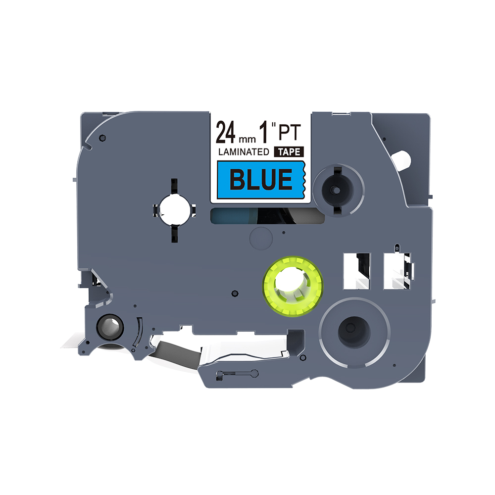 1PCS TZ2-251 TZe251 Black on White 24mm for Brother TZ Laminated Label Tape Compatible for P-touch Label Machine PT330 PT-E550: Black-Blue