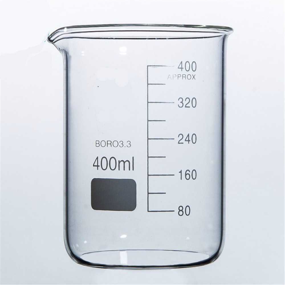 400ml glass begerglass med lav form, kjemisk laboratorieglass