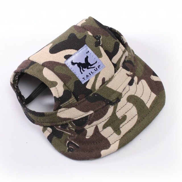 [TAILUP]Dog Hat With Ear Hole Summer Baseball Cap for Small pet dogs product Oxford Cloth breathable handsome Cool Doggie py0017: 3 / S 15x31cm