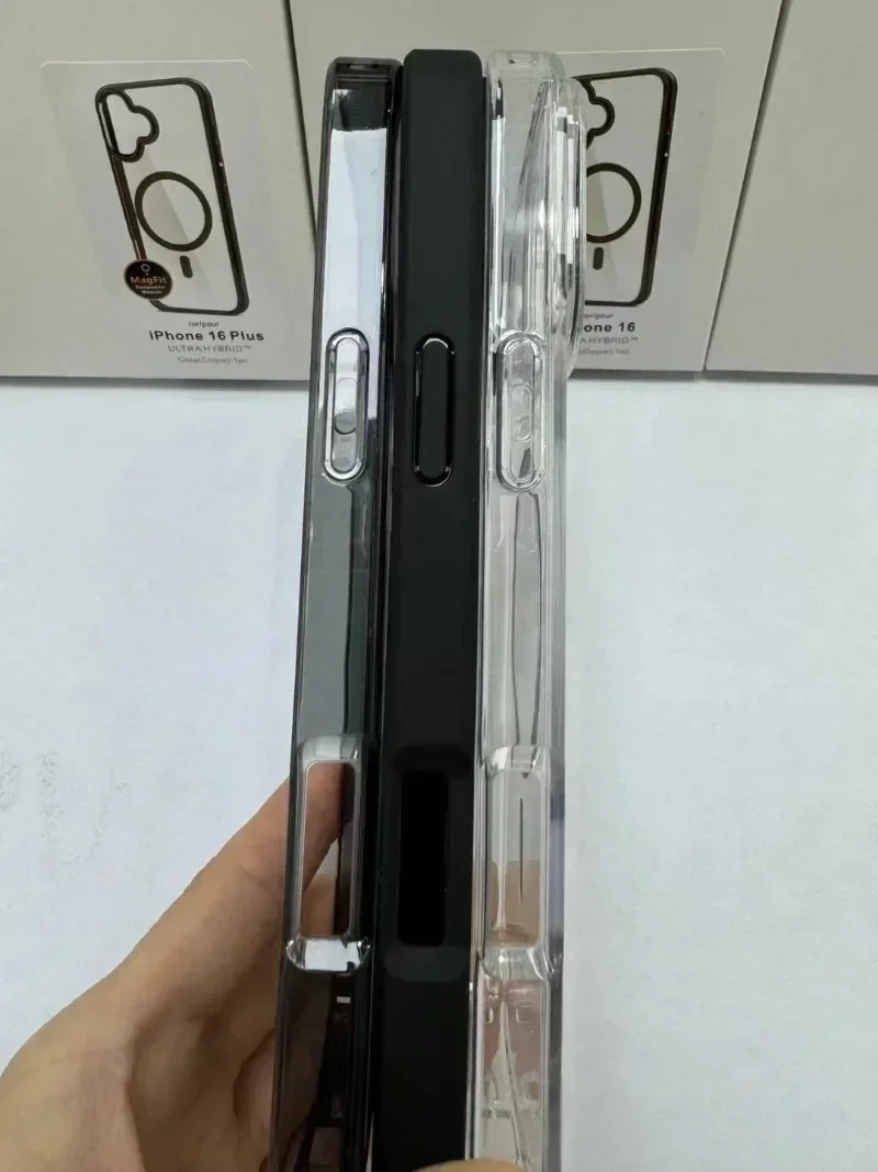 SPG Telefoonhoesje Ultra Hybride Magnetische Draadloos Opladen Case Voor IPhone 16 Pro 15 14 13 Pro Max plus Transparante Schokbestendige Cover