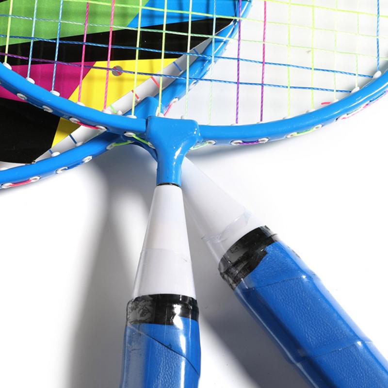 Dagis barn badminton set med racketar bollar sport spel barn skola pe klass utrustning barn badminton racket set