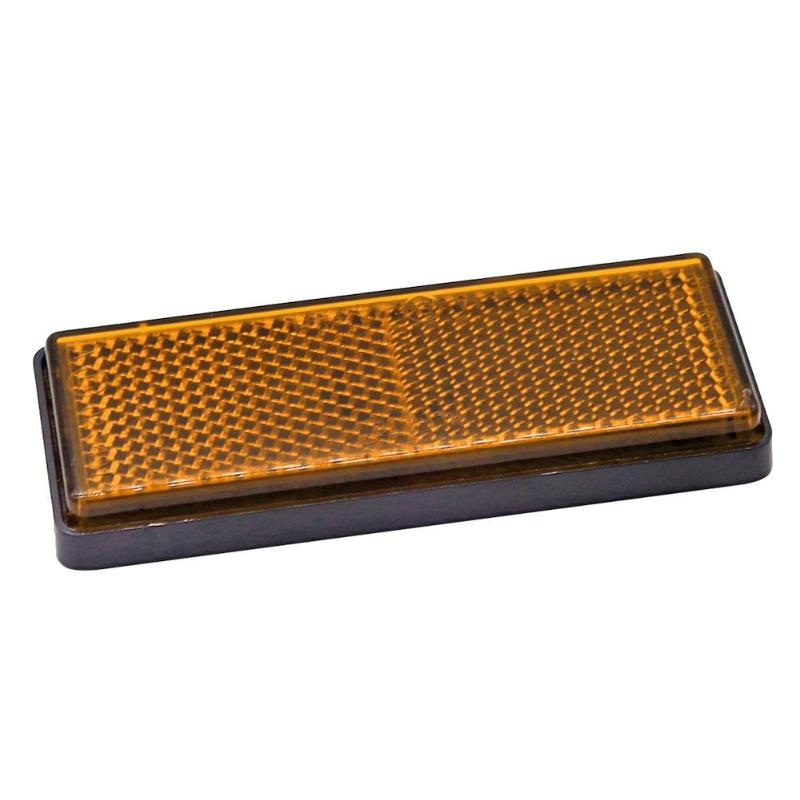 10 Stks/set Amber Oranje Sticker Reflectoren Waarschuwing Mark Teken Reflecterende Tape Panel IP67 Voor Vrachtwagen Motor