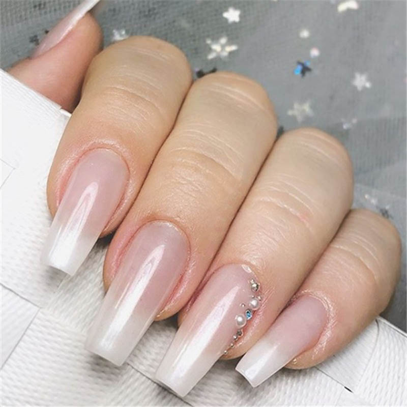 30 Stks/set Nail Extension Fiber Fibernails Nail Acryl Tips Set Glasvezel Nails Extension Pack Glasvezel Nagels Building Gel