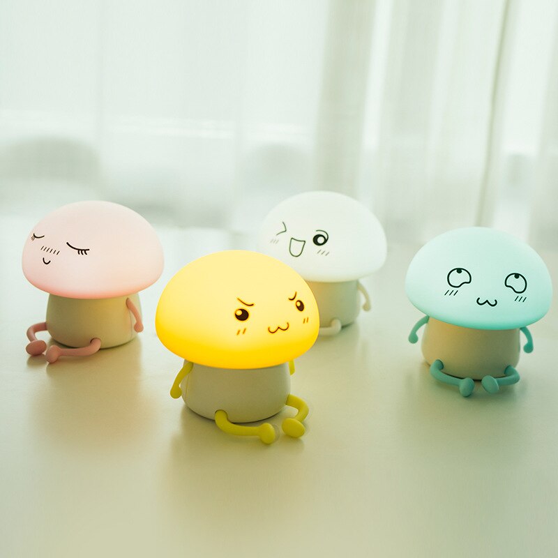 Silicone Light Touch Sensor LED USB Pat Light Cartoon Cute Pet Colorful Atmosphere Light Night Light for Kids Bedroom