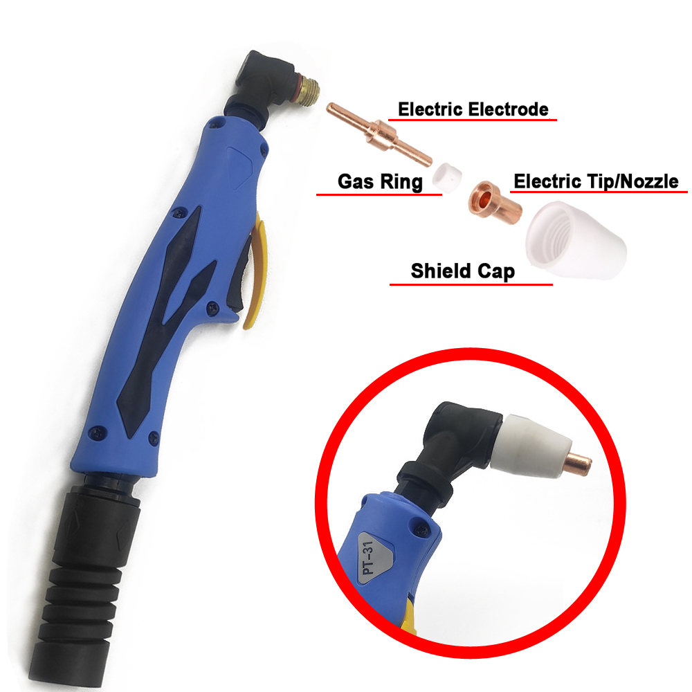 PT31 HF Plasma Cutting Torch PT-31 Torch Inverter Metal Cutter For 30-50A Air Cooled Plasma Cutting Machine