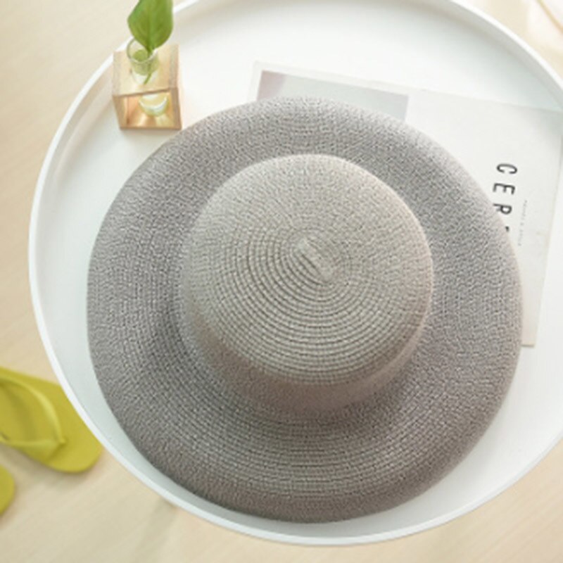 Zomer Vrouwen Schipper Strand Hoed Vrouwelijke Casual Panama Hoed Dame Klassieke Platte Strik Straw Zonnehoed Vrouwen fedora