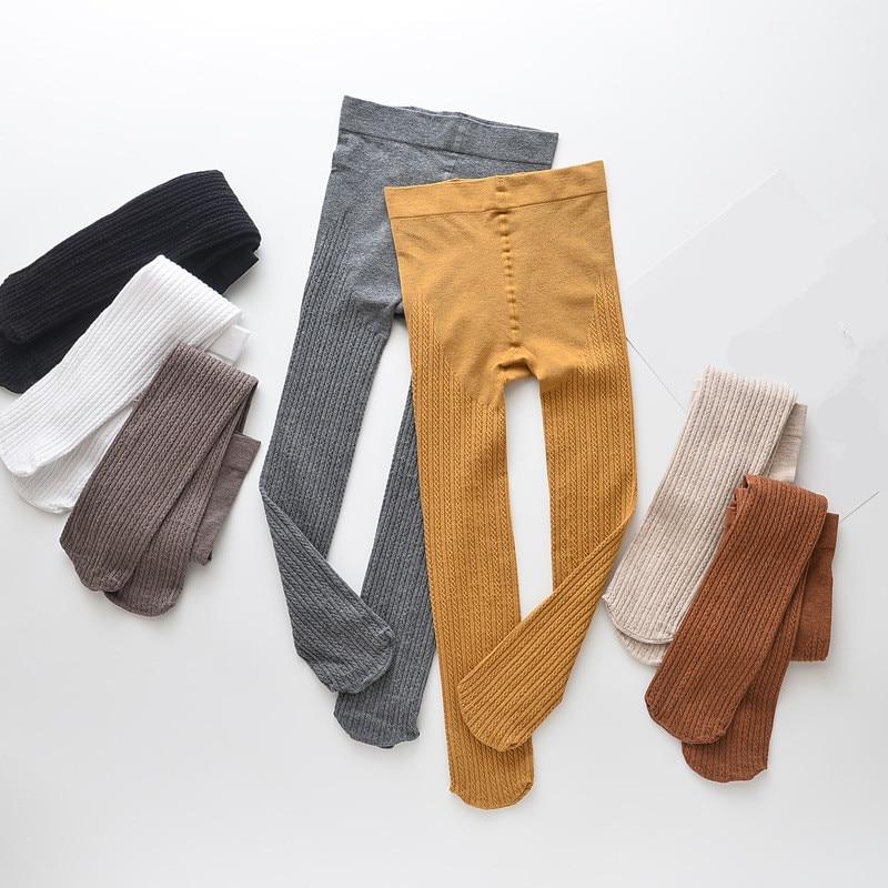 Children Girls Tights Baby Infant Clothing Cotton Warm Pantyhose Kid Infant Knitted Collant Tights Autumn Tight for Baby