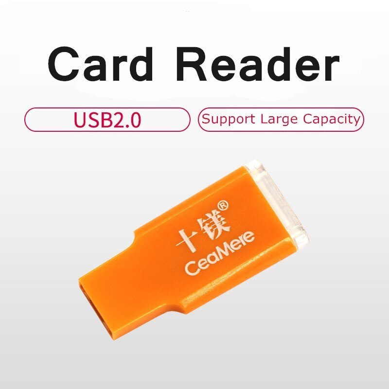 Slim USB Kartenleser 2.0 Computer Audio Speicherkarte TF Kartenleser Mini Mehrzweck Kartenleser