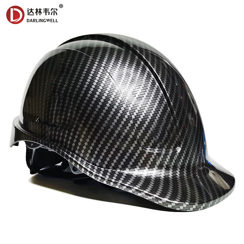 Construction Hard Hat Carbon Fiber ABS Safety Helmet Protective Helmets Working Riding Mine Cool