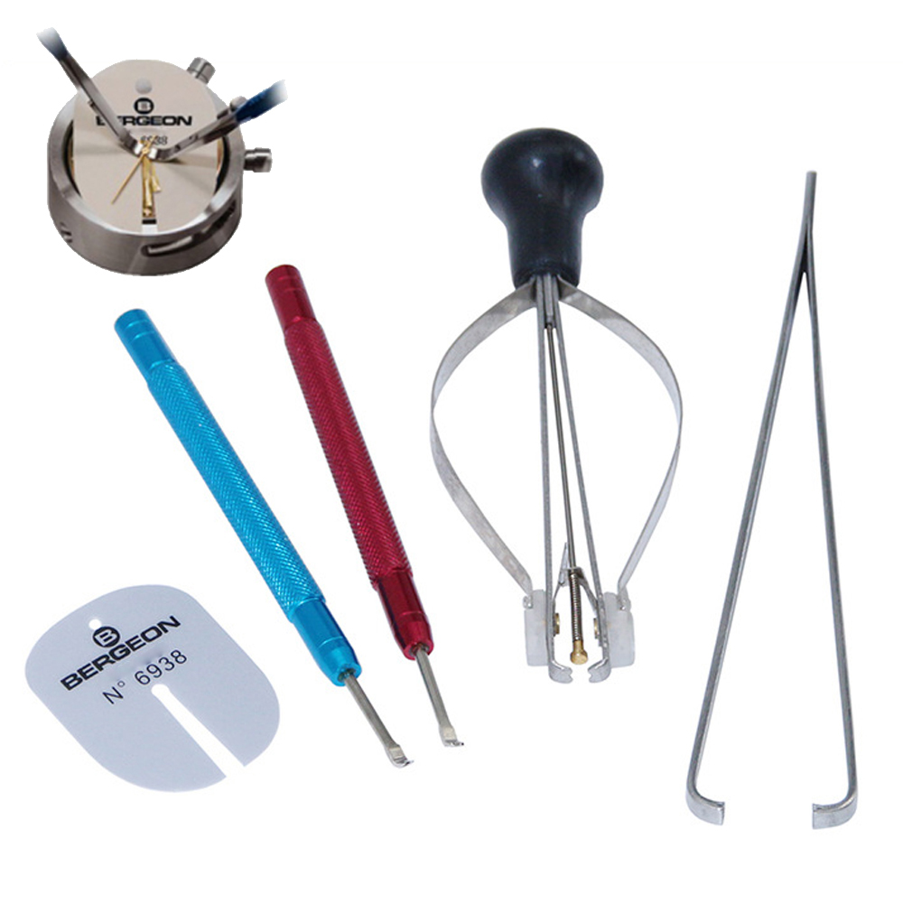 Prensador de manecillas de reloj, extractor de agujas de reloj, herramienta de extracción de ajuste, Kit de accesorios de herramientas de reparación de relojes, 2/3 Uds.