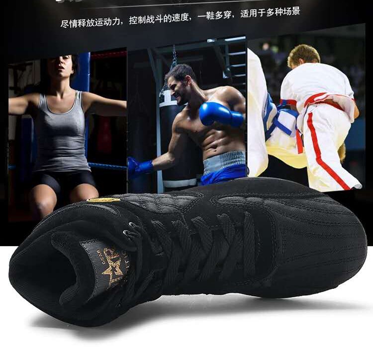 Wrestling Boxing Shoes for Men Boys Breathable Anti Slip Fighting Training Boots Men Sneakers