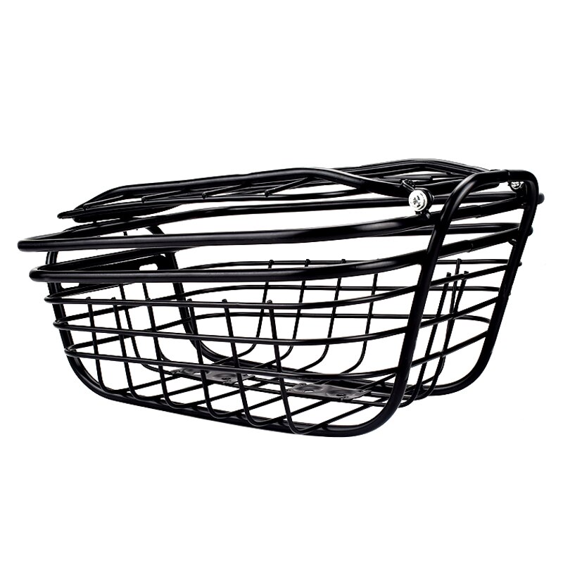 Bicycle basket front mountain bike back vegetable basket students shelf folding frame hanging basket