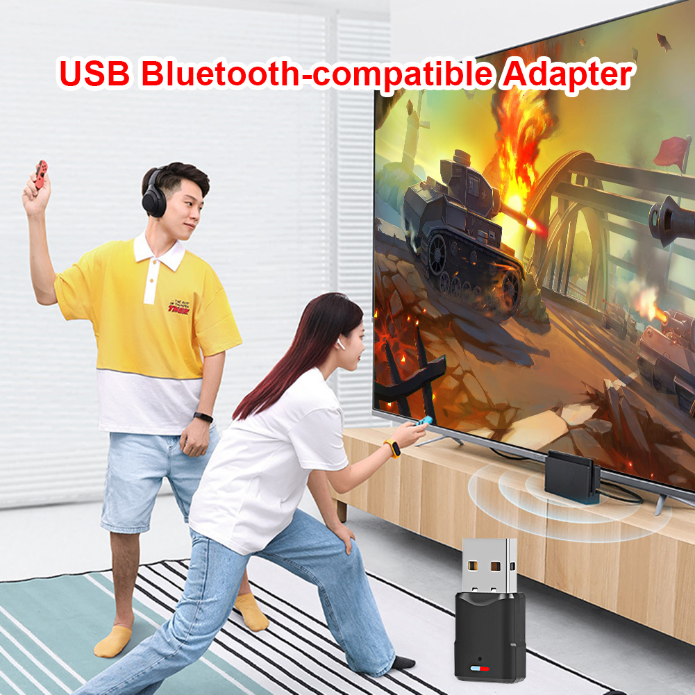 USB Bluetooth 5.0 Transmitter Audio Adapter For Airpods Computer PC PS5 Nintendo Switch Bluetooth Adapter TV Mode BT90 Adapter