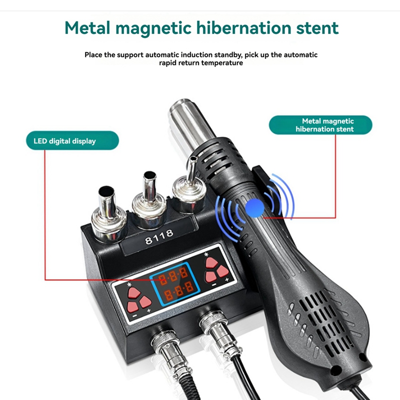 Ic Rework Tool BHBD-8118 SMD Rework Soldering Station 2-In-1 Air ... – Grandado