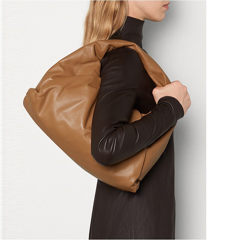 40Cm De Schouder Pouch Dames Handtassen En Portemonnees Soft Pu Lederen Handtas Voor Vrouwen Tas