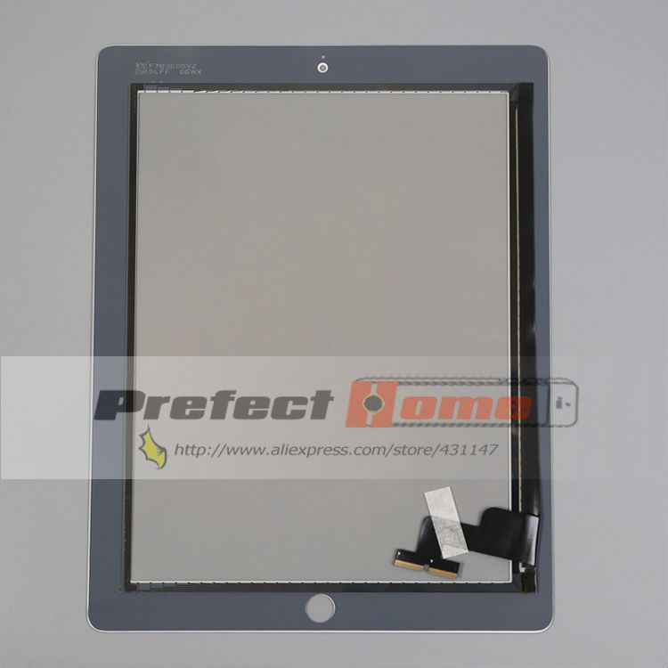 Voor Ipad 2 A1395 A1396 A1397 Touch Screen Digitizer Sensor Glas Panel Met Midden Frame + Gereedschap + Gehard Glas + Adhesive