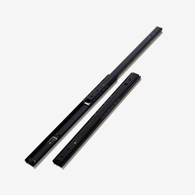 Drawer Slide 10-18 Soft Close Drawer Slide Slide 2 Section Computer Desk Keyboard Stand Slide Rail Furniture Hardware