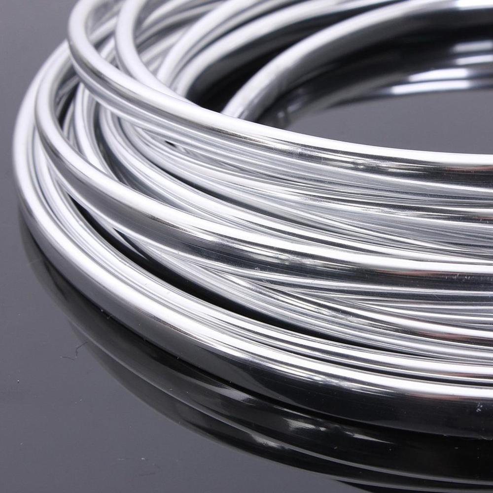 6M Chrome Moulding Trim Strip Autodeur Edge Scratch Guard Protector Cover Strip Roll