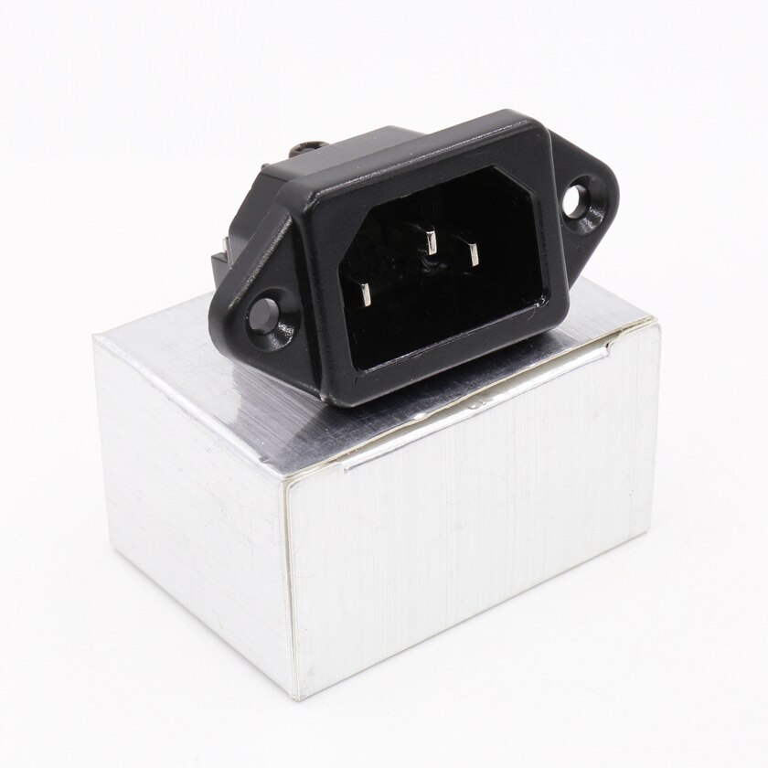 Monosaudio AC FI-07 (R) IEC Inlet Socket - Rhodium Plated Female Connector for HIFI Power