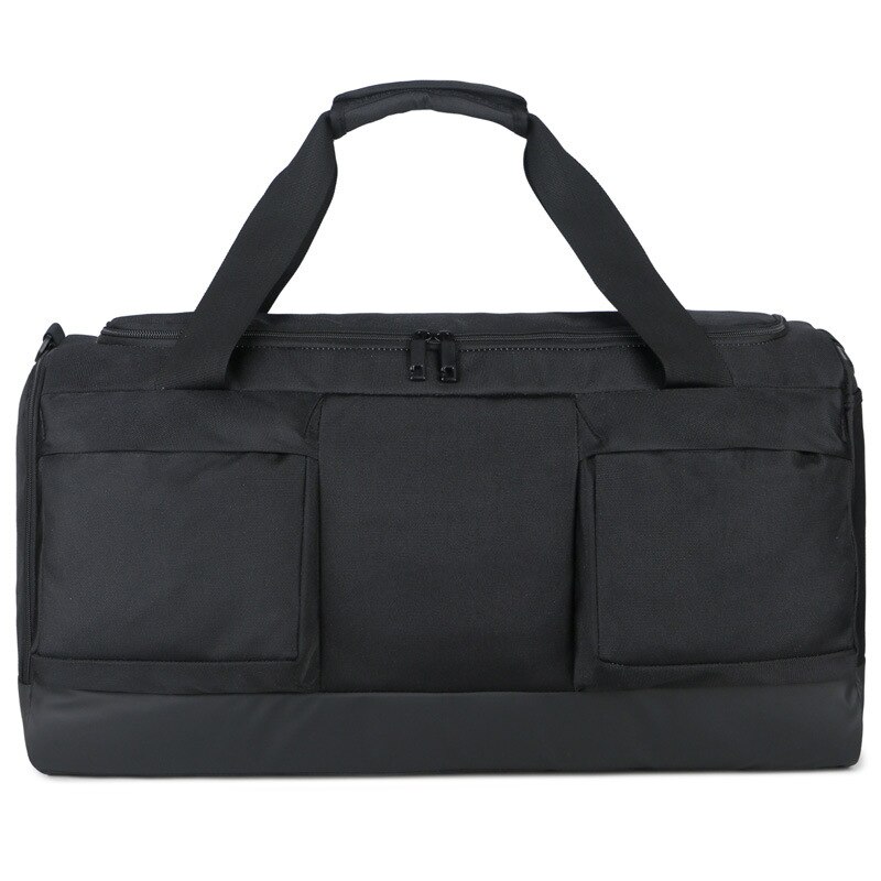 Waterdicht Heren Reistassen Canvas Casual Duffle Tas Lange Riem Anti-kras Multi-pocket Grote Capaciteit Handtassen XA138K: Black