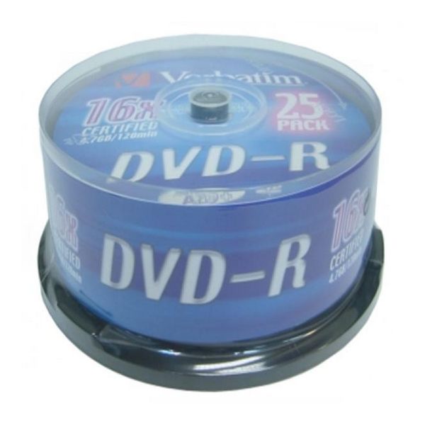 DVD-R literalmente 43522 16x25 uds