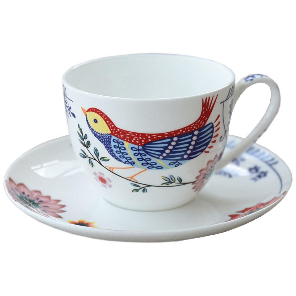 Bone china Coffee Cups Set Ceramic Tea cups Set Porcelain Tea Mugs: G