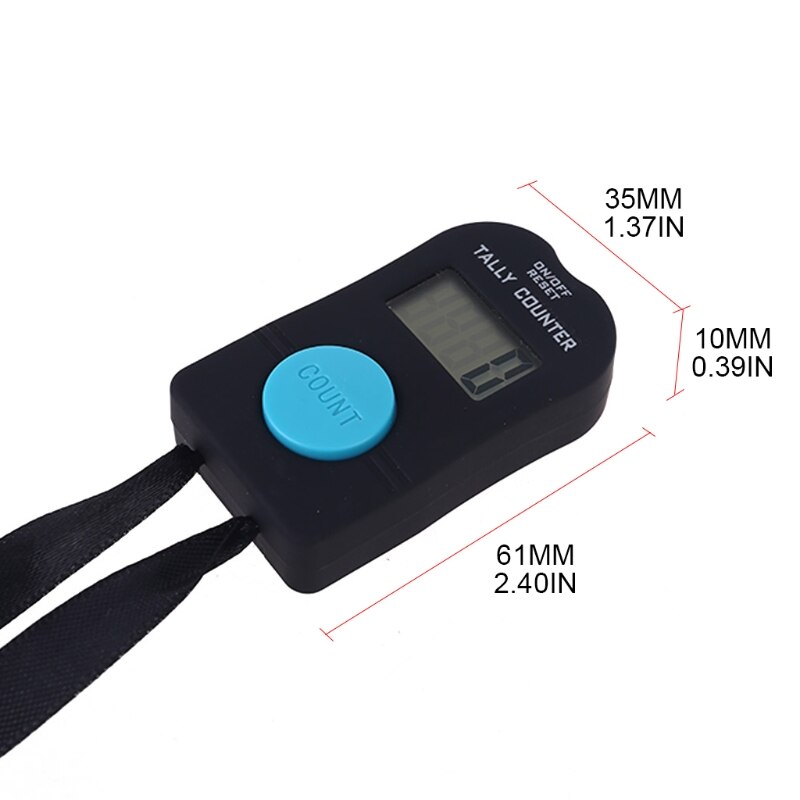 Portable 4-digit Digital Electronic Counter with Sound Manual Reset Tally