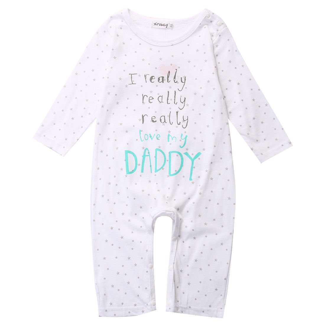 Mode pasgeboren baby jongen meisje kleding lange mouwen Footies Jumpsuit leuke peuter kleding