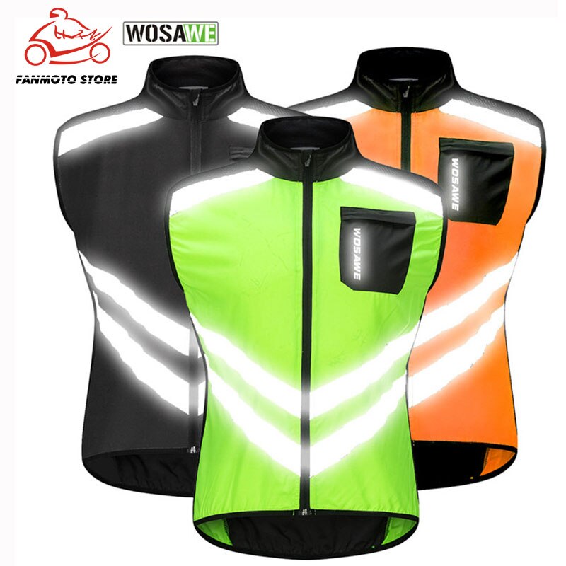 WOSAWE Reflective Cycling Vest - High Visibility S... – Grandado