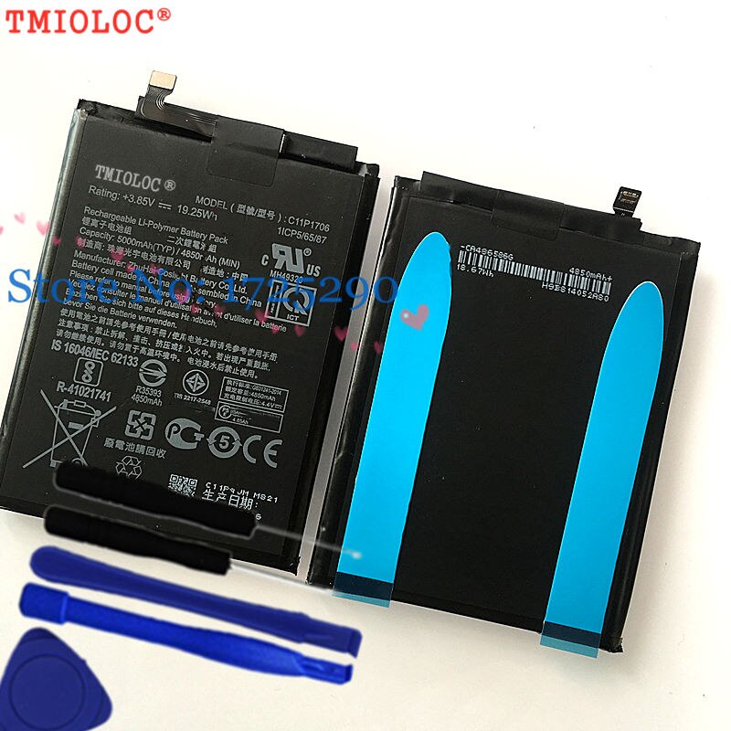 TMIOLOC Original ZB631KL ZB633KL Battery For Asus Zenfone Max Pro M2 ZB631KL ZB633KL X01BDA battery + Tools