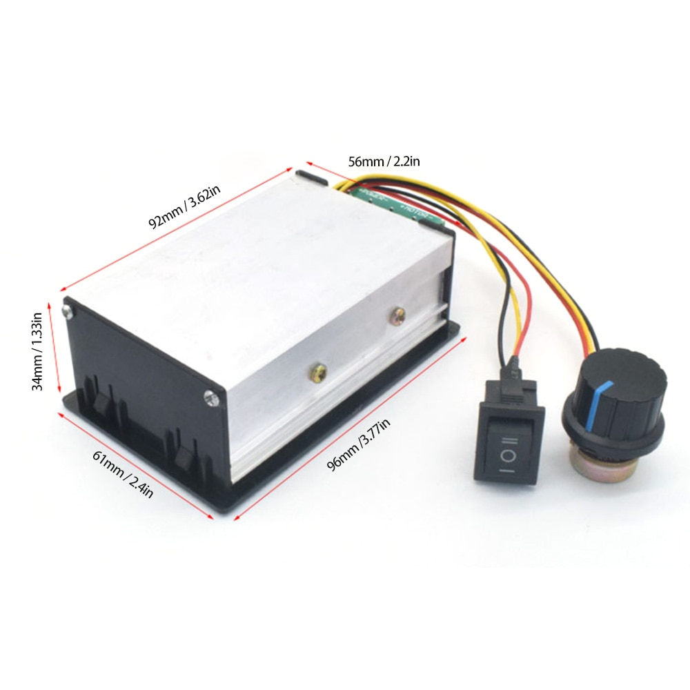 DC motor speed controller Drive module Forward Reversing switch Digital display 6V12V24V36V48V
