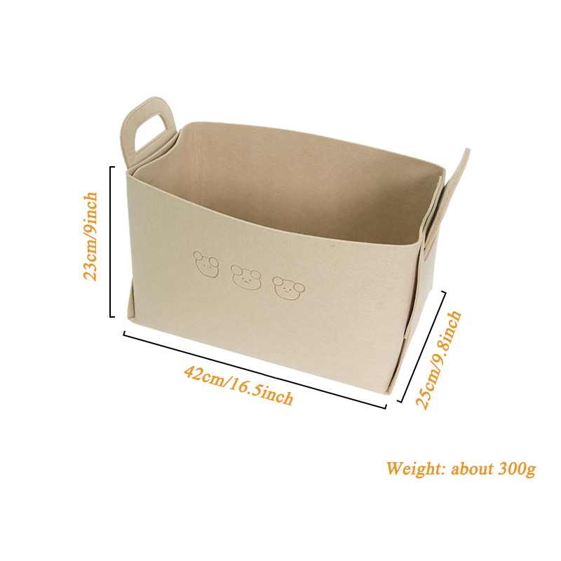 Opvouwbare Opslagmand Autokofferbak Opbergdoos Slijtvast Vilt Materiaal Met Hoge Capaciteit Voor Meerdere Gelegenheden