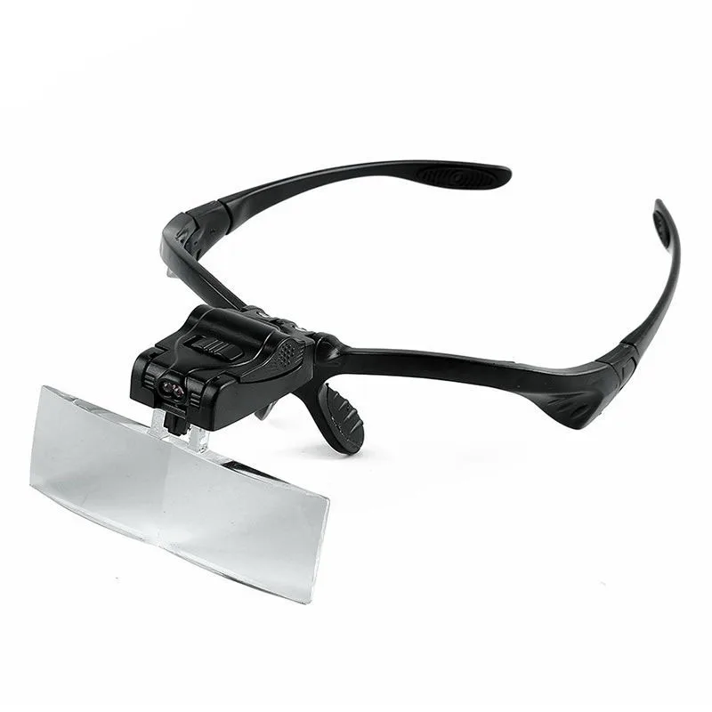 Lunettes loupe, 1X 1,5X 2X 2,5X 3,5X lunettes loupe, 5 pièces lentilles serre-tête loupe pour la lecture