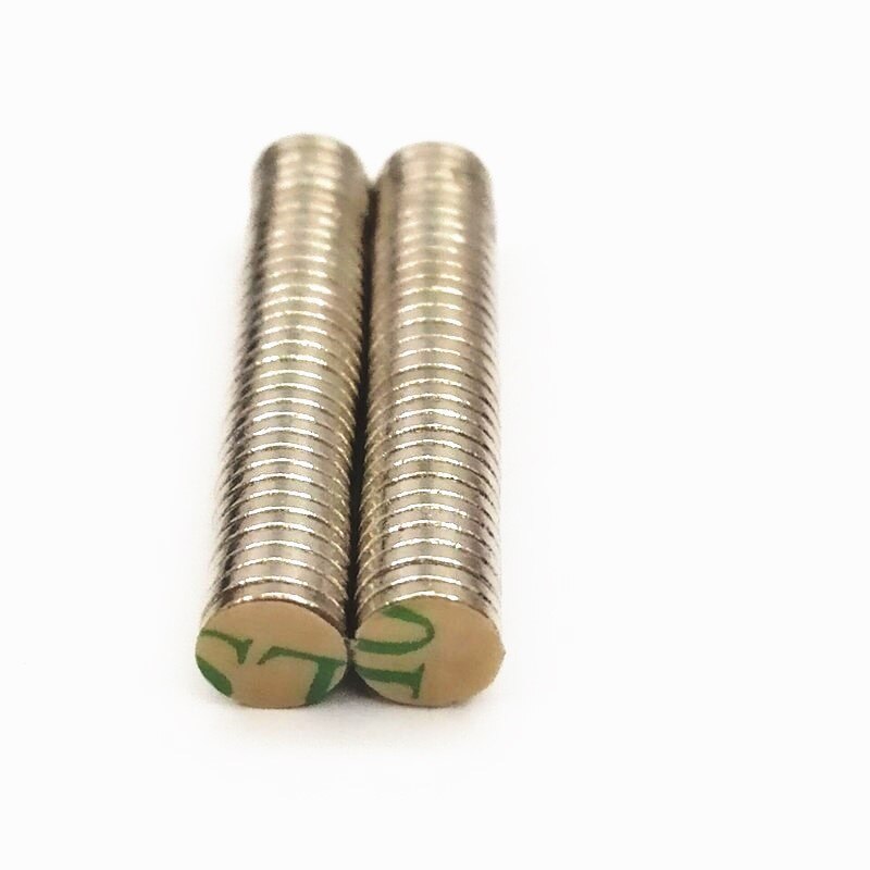 10/100 Rabatt Magnet 5x1 5x 1,5 5x2 5x3 5x4mm Gürtel mit 3M selbst-Klebstoff NdFeB Magnet Dia 5mm neodym Magnet Magnetische Standard
