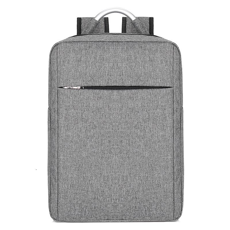 Trend male Backpack USB Charging men backpack Anti theft Shoulder Bags Waterproof 15.6 inch Laptop Backpack School bag: Gray