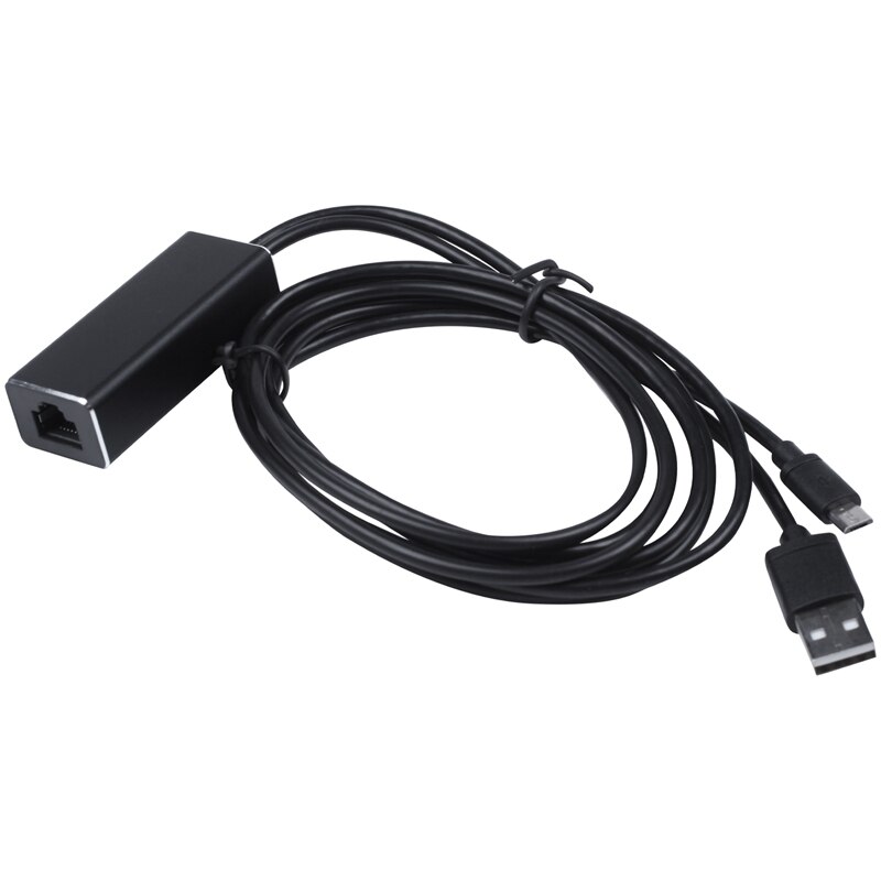 Voor Ethernet Adapter Usb 2.0 Naar Rj45 Voor Google Voor Ultra O Tv Stick Micro-Usb Netwerkkaart