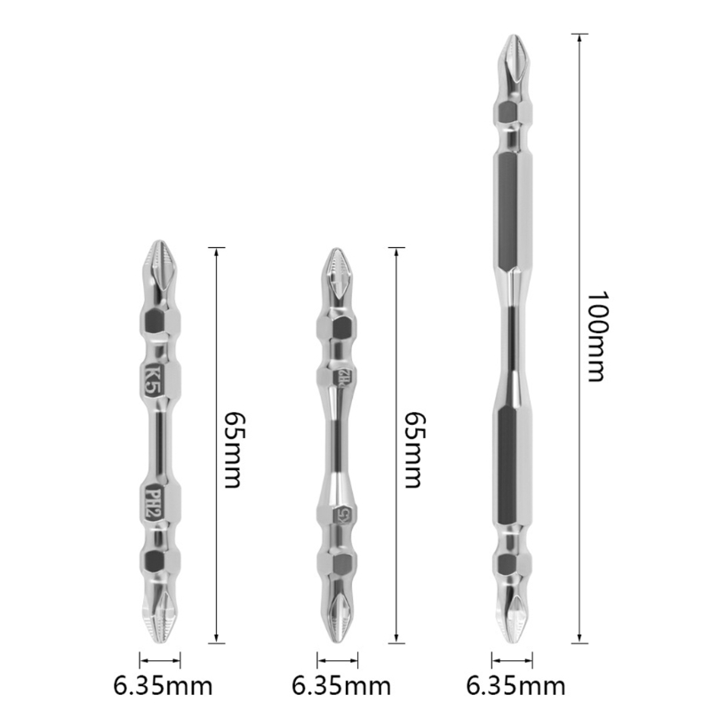 High Hardness Double Head Cross Screwdriver for DIY Work Friends and Family Ideal Screwdriver for Narrow Areas